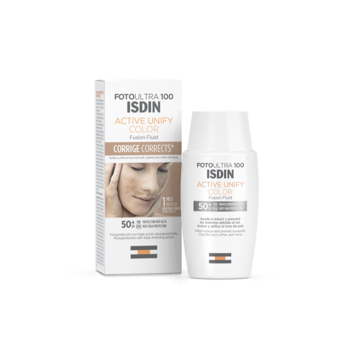 Foto Ultra 100 ISDIN Active Unify COLOR Fusion Fluid SPF 50+